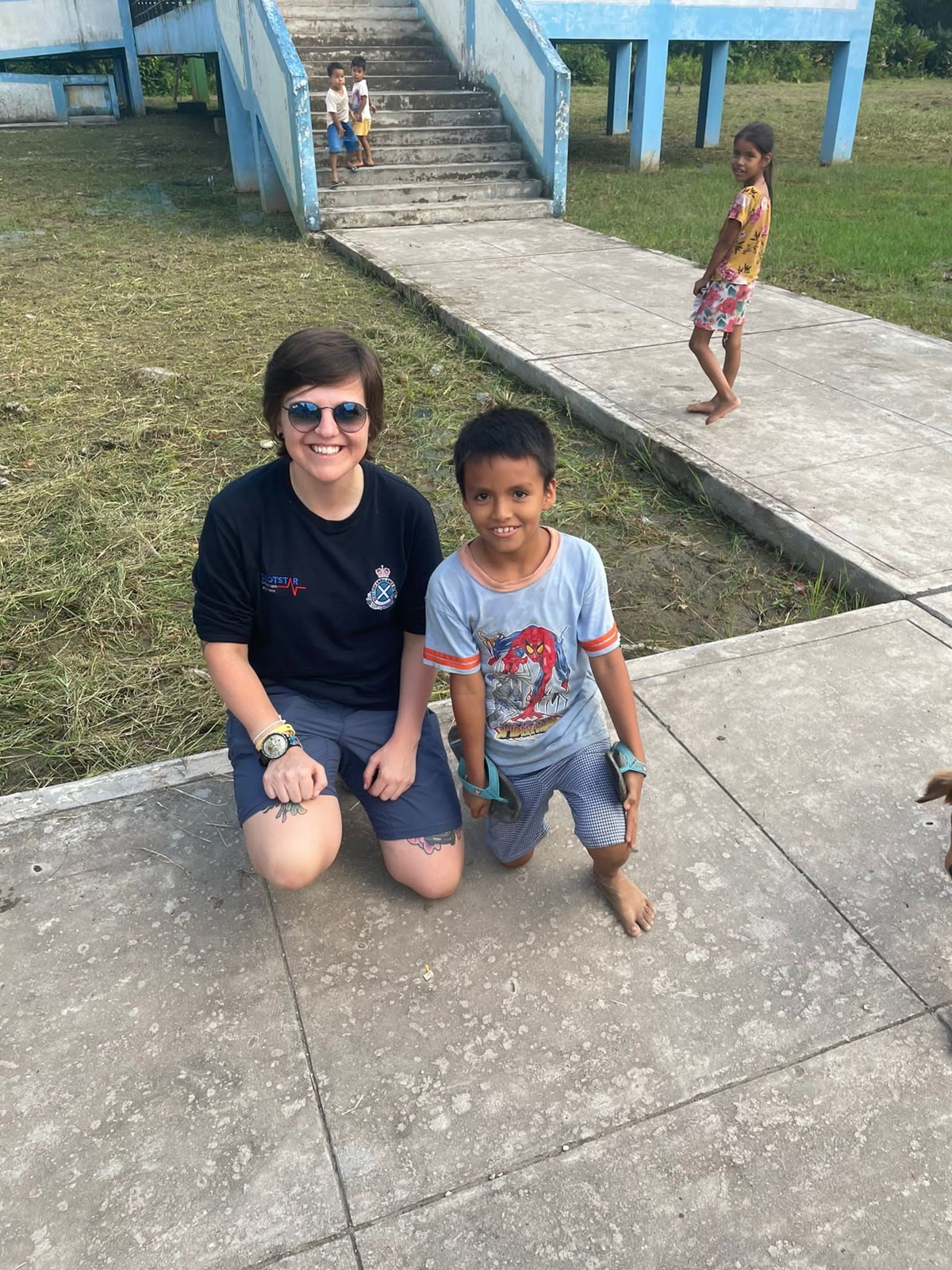 Kelly Irvine and young patient