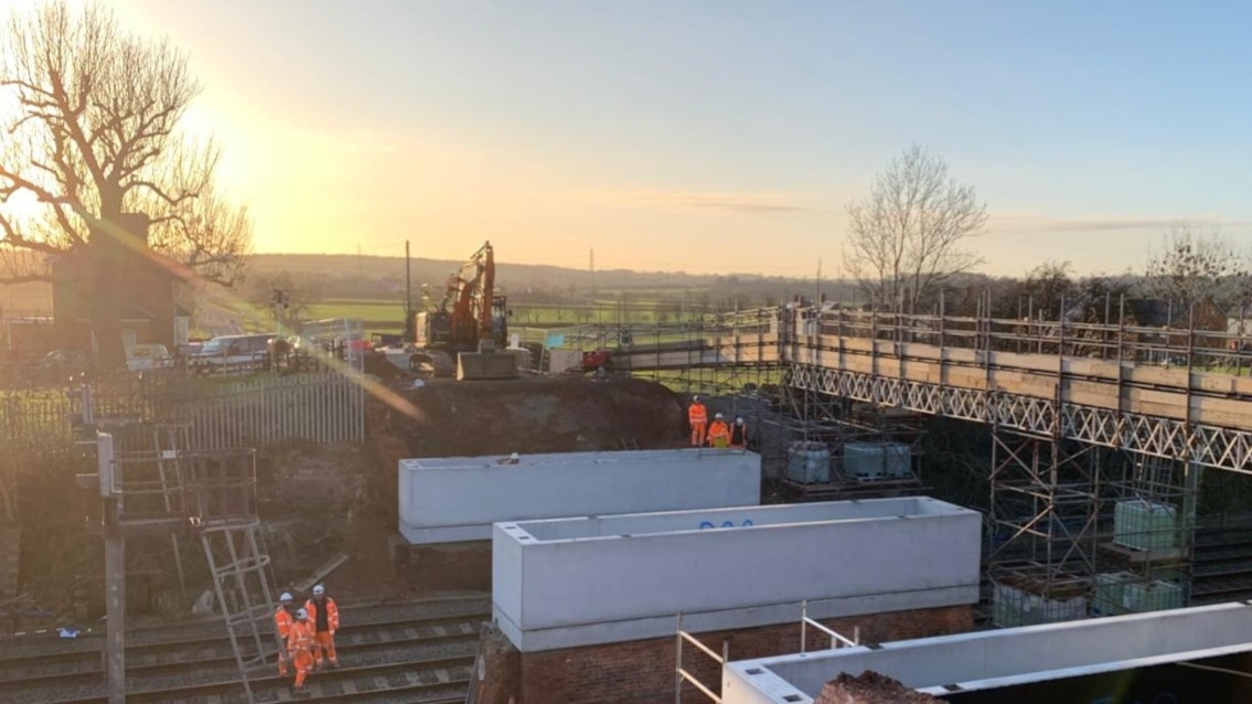 Midland Main Line upgrades unlock new freight capability and resilience: Kirk hill demolition 3