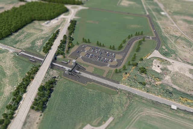 Planning consent received for Inverness Airport train station: Inverness Airport Station Artist's Impressions