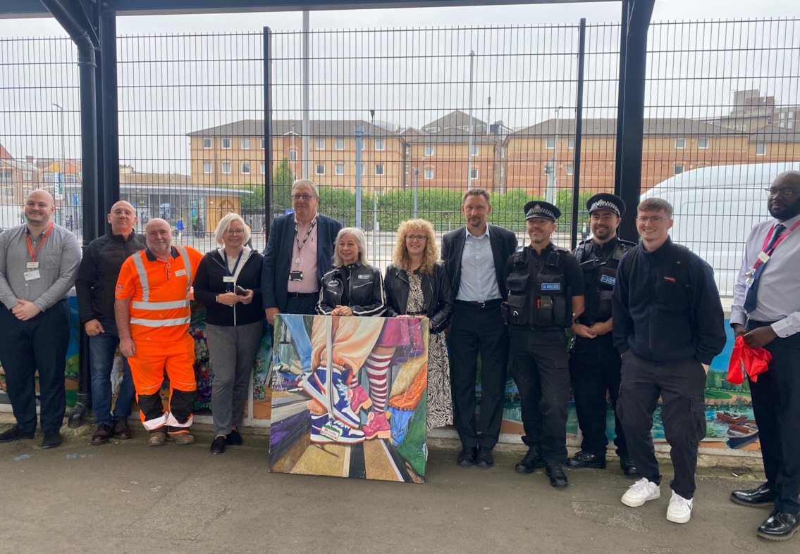 Luton station artwork event, Network Rail (1)