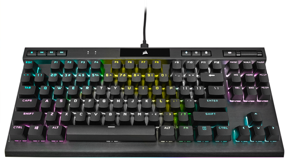 Diseño de campeonesCORSAIR presenta el teclado óptico-mecánico para juegos K70 RGB TKL: K70 RGB TKL OPX PBT HERO 1
