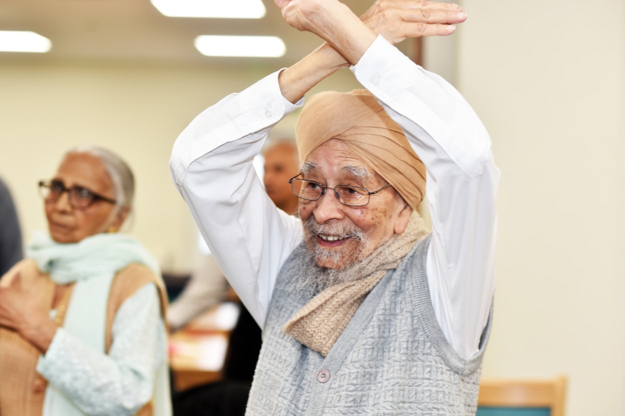 DHPAR 2026 - Yorkshire Dance: A member of Yorkshire Dance’s Dance On Sumangal Group, a weekly dance programme for over 55s in Leeds. Picture credit: Paula Solloway