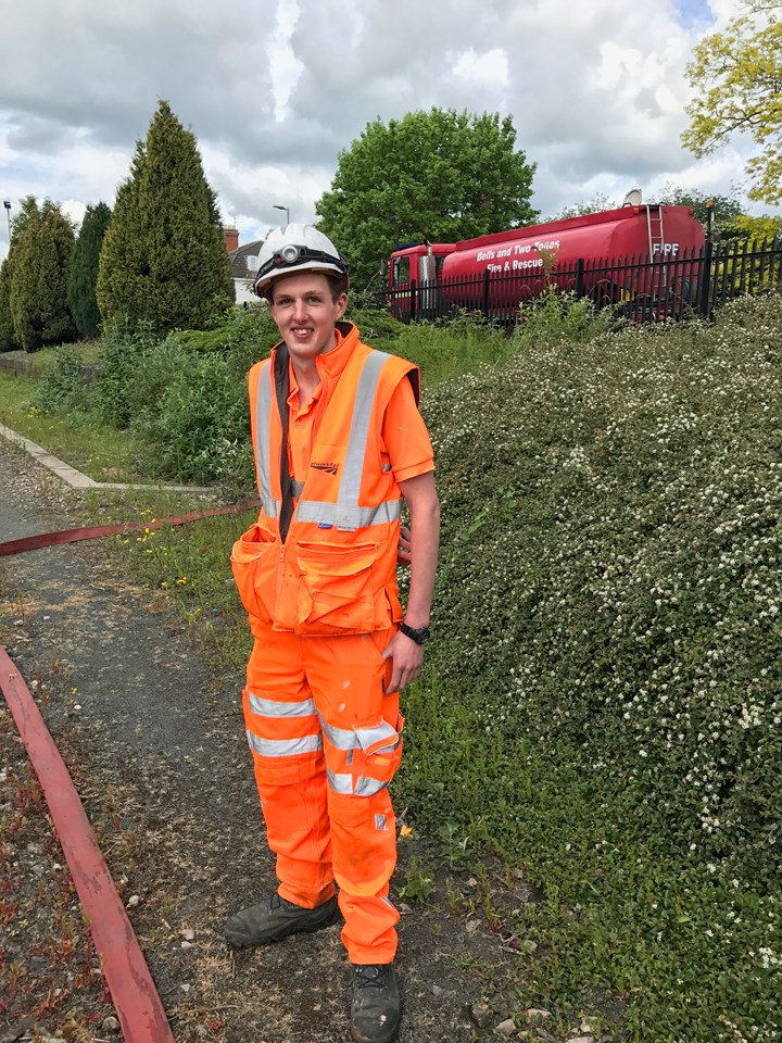 Ed Aston joined the Network Rail apprenticeship scheme fresh from his A levels in 2013