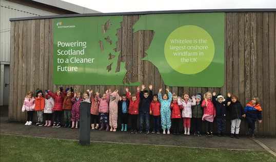 Riccarton ECC visiting the windfarm