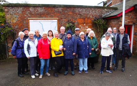 Image shows participants on Wolds Coast day trip