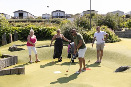 Adventure golf at Perran Sands