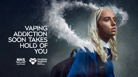 16x9 - Girl - Messaging for Young People - Social Static - Vaping Addiction Campaign