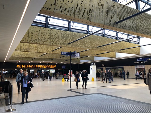Main concourse at Leeds station