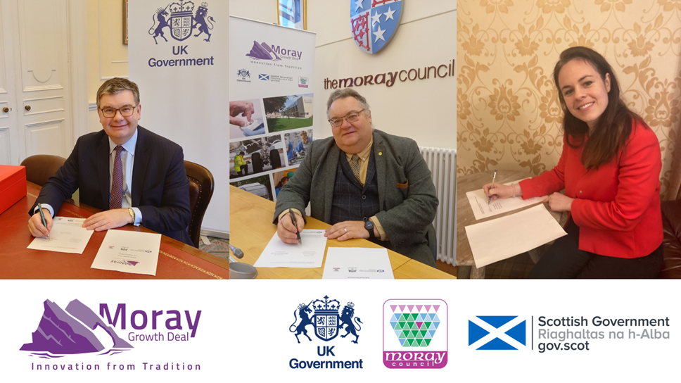 Iain Stewart MP; Cllr Graham Leadbitter; Kate Forbes MSP