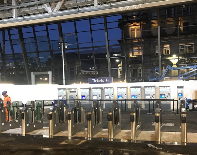 Successful completion of Queen Street platform extensions: Just before dawn