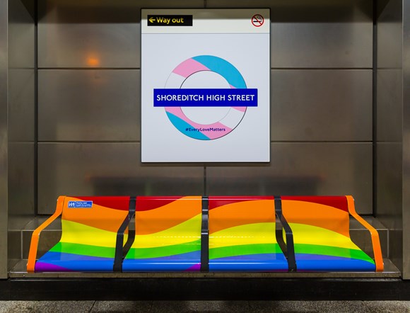 TfL Press Release - Pride celebrated across the Transport for London network: TfL Image - Pride 2018 Copyright Transport for London