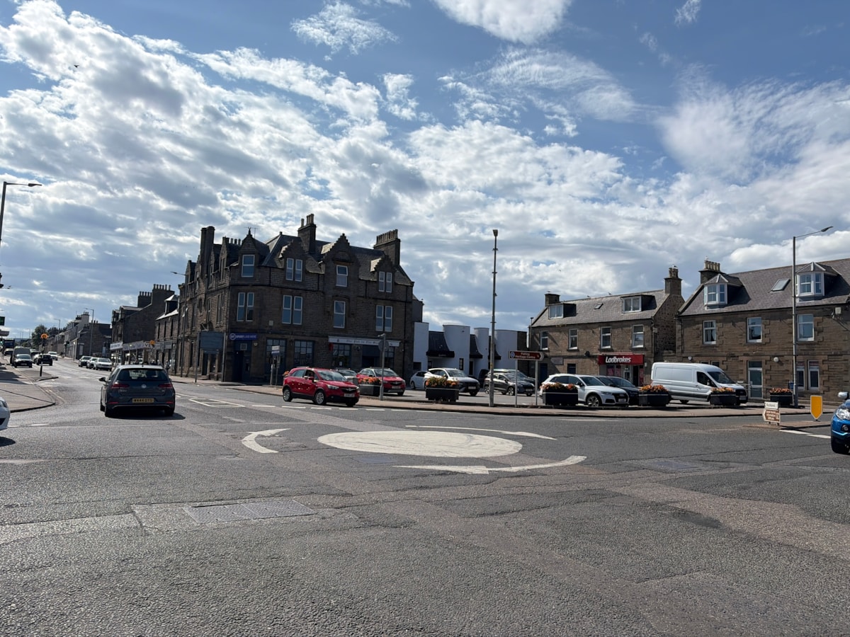 Buckie High Street and Cluny Square