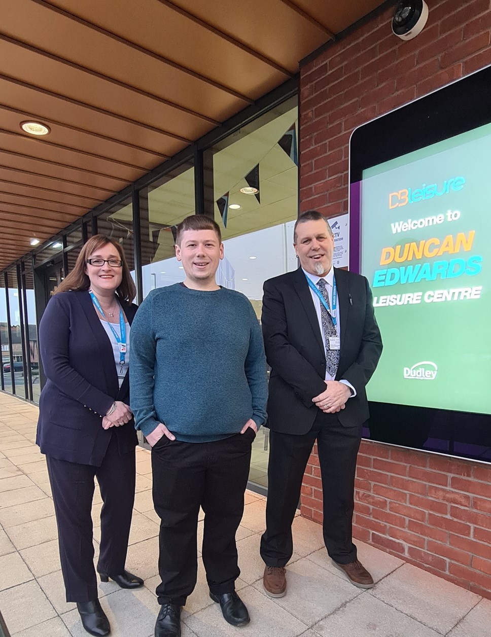 Councillor Simon Phipps at the new Dudley Leisure Centre