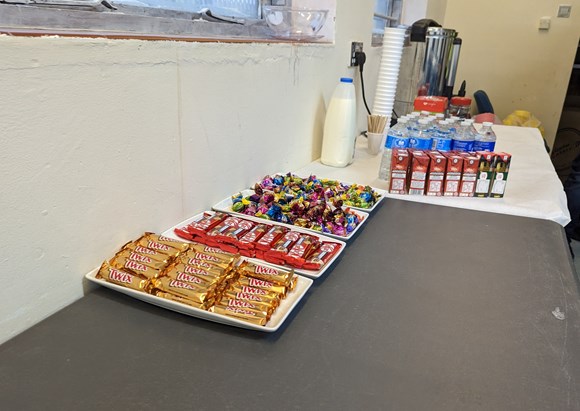 snacks and refreshments