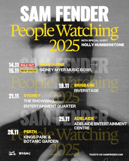 Sam Fender People Watching 2025 AUS NEW SHOW-2