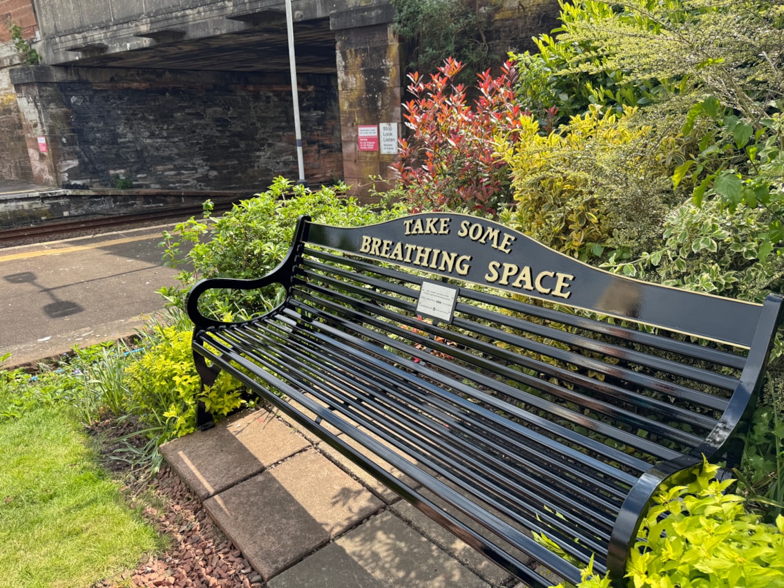 Breathing Space bench - Dumfries - May 2025