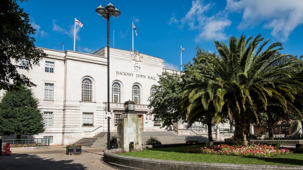 image of Hackney town hall cropped