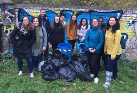 Volunteers from Plastic Free Hackney on a Lea River litter pick last year (Credit Plastic Free Hackney)