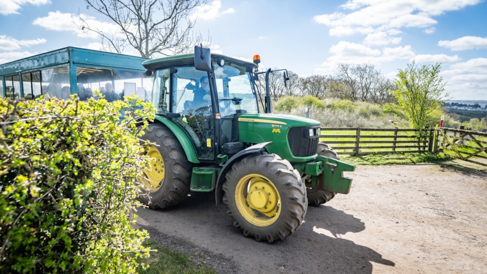 The tractor at the National Museum of Rural Life. Photo © Andy Catlin