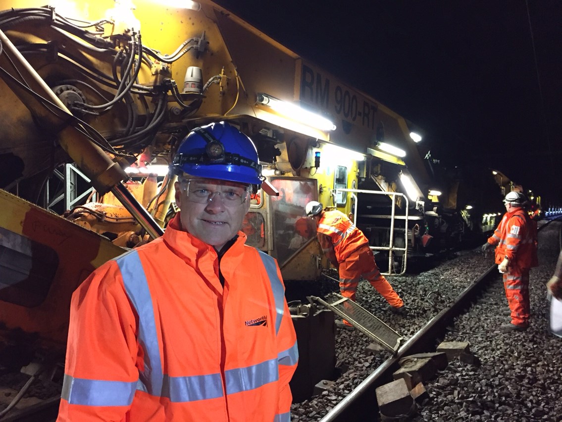 Network Rail chief sees railway upgrades in Northamptonshire first-hand: Mark Carne in Northamptonshire-2