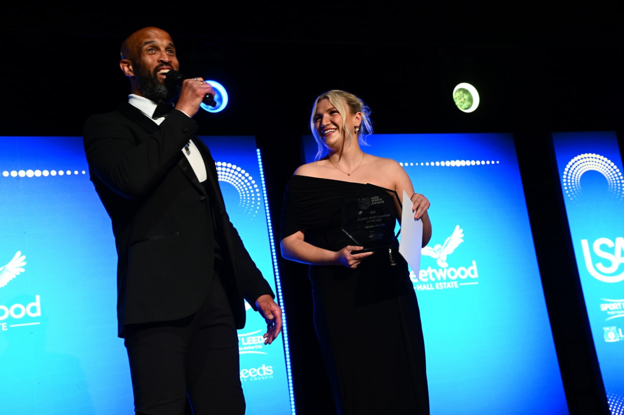 Sports Awards - Abigail Hallam: Abigail Hallam won Student Sport Champion of the Year, pictured with Jamie Jones-Buchanan.
Picture: SWPix.com