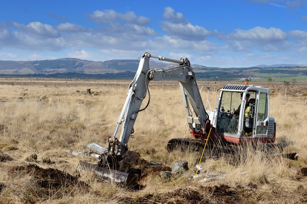 Satellites track “bog breathing” to help monitor peatlands: Peatland restoration at Flanders Moss NNR ©Lorne Gill/NatureScot