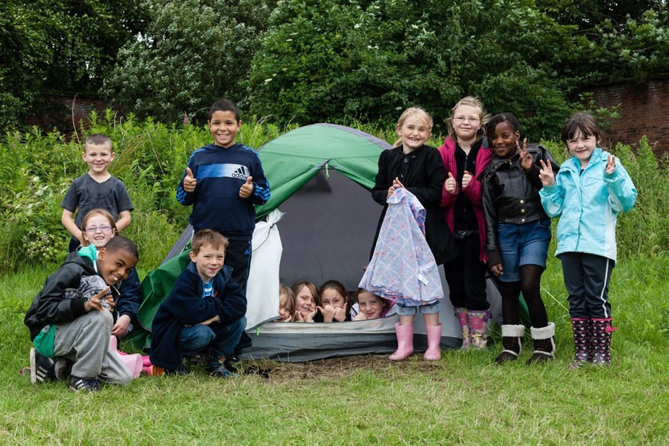 outdoor learning, camping pic