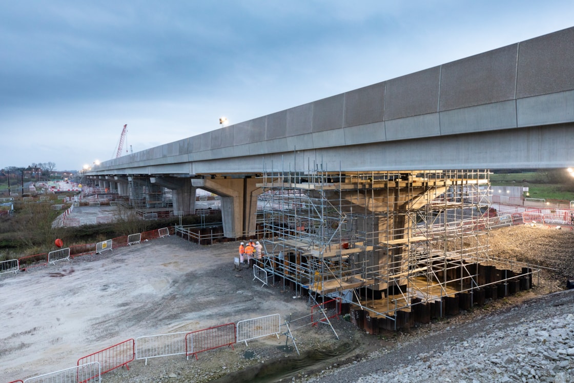 River Blythe viaduct December 2025
