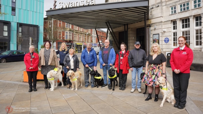 Guide dogs Cymru meeting with TfW Travel Companions-2