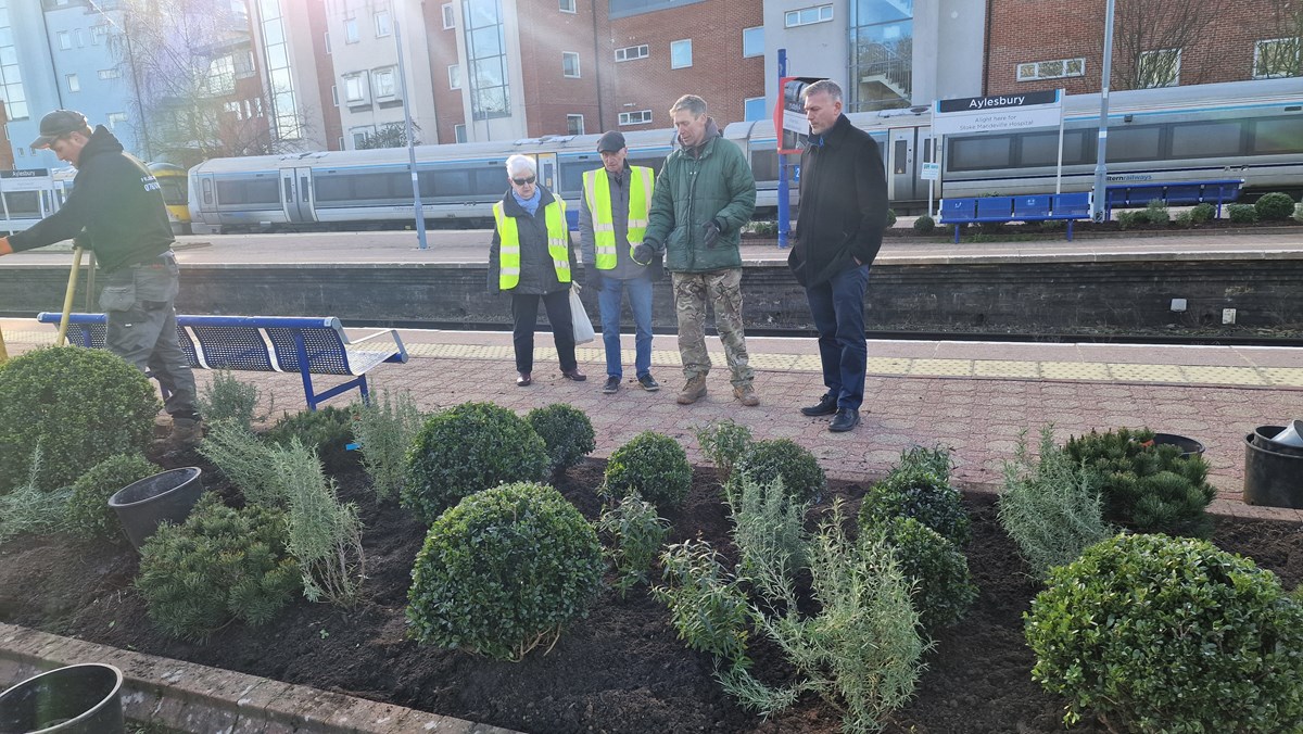 Aylesbury Station Platform Beds After Photos - 3