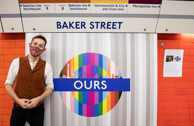 TfL Image - Tim Dunn with roundel design OURS