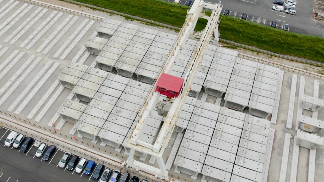 HS2's precast viaduct segment yard at Kingsbury in Warwickshire 5