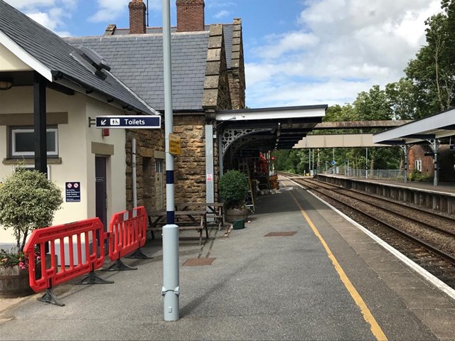 Sherbourne: Sherbourne station enjoys a facelift as part of the Templecombe blockade