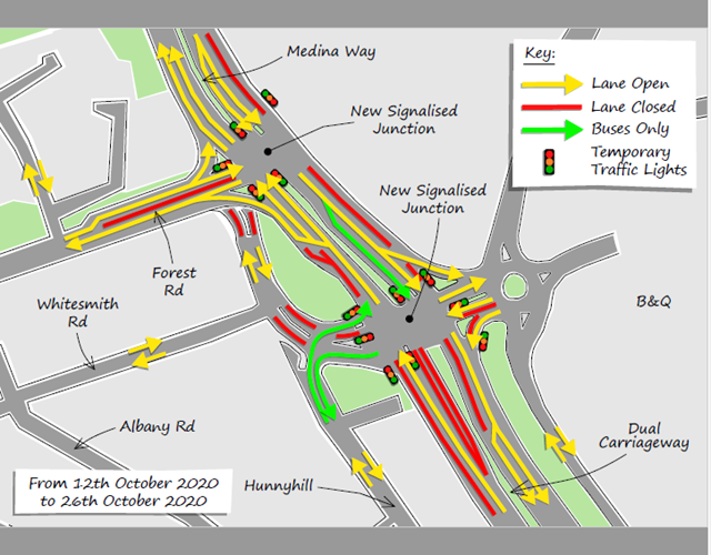 St Mary's works 12 Oct-26 Oct map