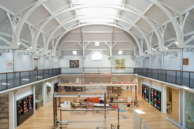 Interior of Dovecot Studios: (c) Historic Environment Scotland