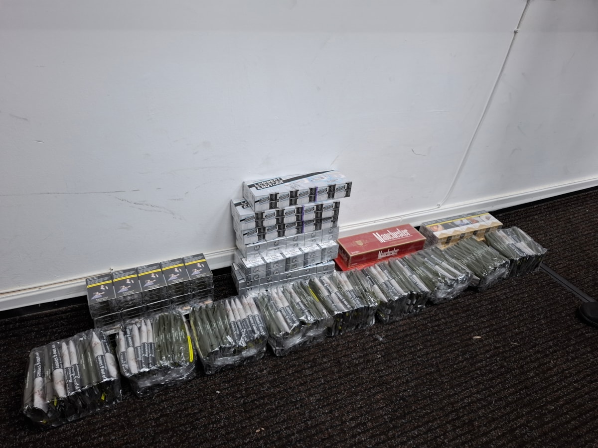 Illegal vapes and tobacco found at the European Mini Market on Manchester Road, Haslingden, which a court has now ordered to close until mid January 2026