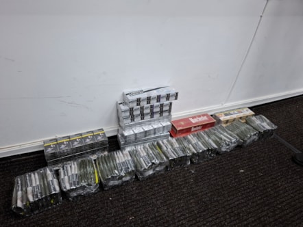 Illegal vapes and tobacco found at the European Mini Market on Manchester Road, Haslingden, which a court has now ordered to close until mid January 2026