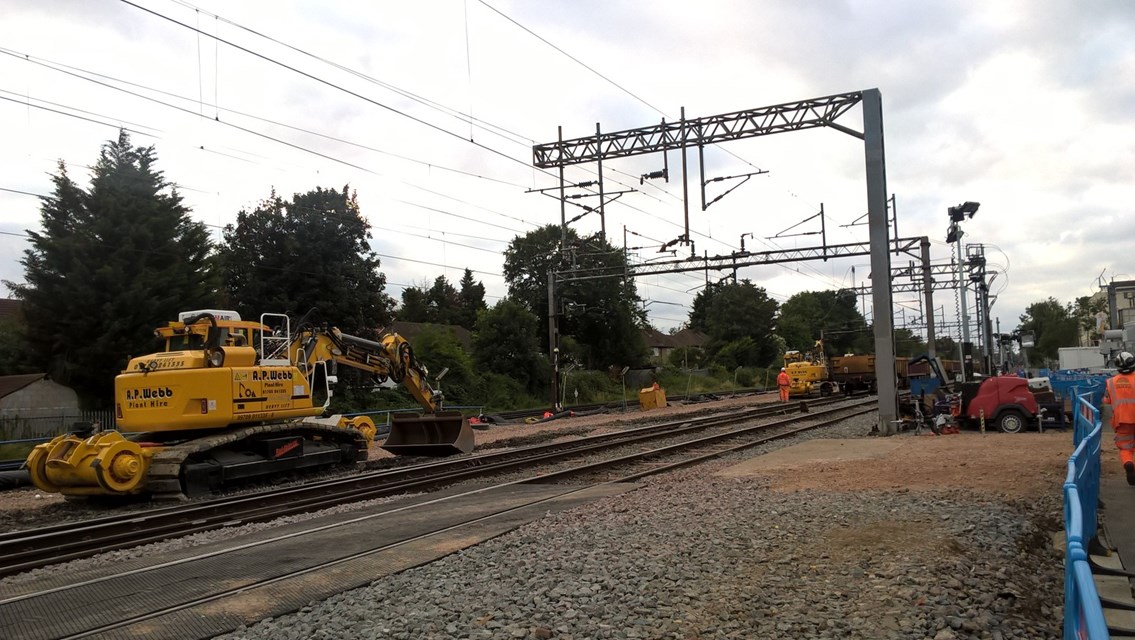 North Wembley junction - track replacement work 1