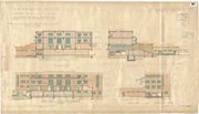 Richmond station side designs - National Railway Museum Archives, York: Original drawings for the sides of Richmond station. Please credit the National Railway Museum Archives, York.