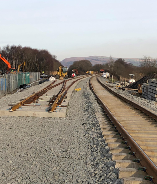 track relay January llangennech Network Rail