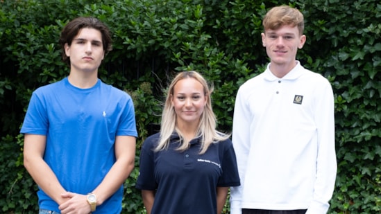 L-R T-Level success for George Spruce, Chelsea Stonach and Jacob White: L-R T-Level success for George Spruce, Chelsea Stonach and Jacob White