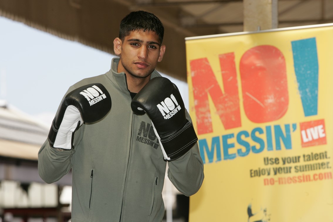 14,000 YOUNG PEOPLE GET THE NO MESSIN' MESSAGE: No Messin' Live! Amir Khan