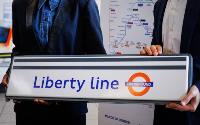 TfL Image - London Overground Liberty line sign