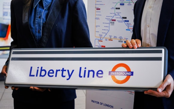 TfL Image - London Overground Liberty line sign