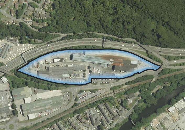 Taff's Well maintenance depot site from the air