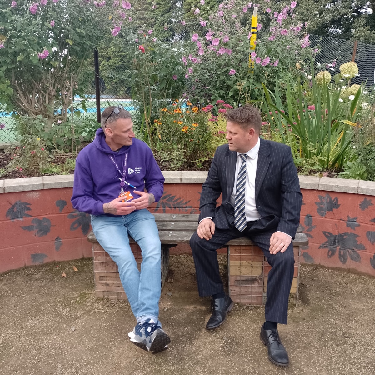 Nic Burke, Atlantic Recovery Community services and Councillor James Clinton, cabinet member for public health (3)