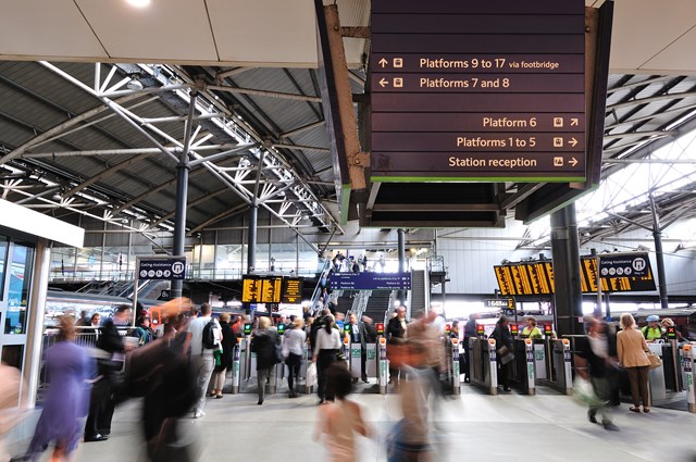 Station staff prepare for Leeds Festival: Leeds station