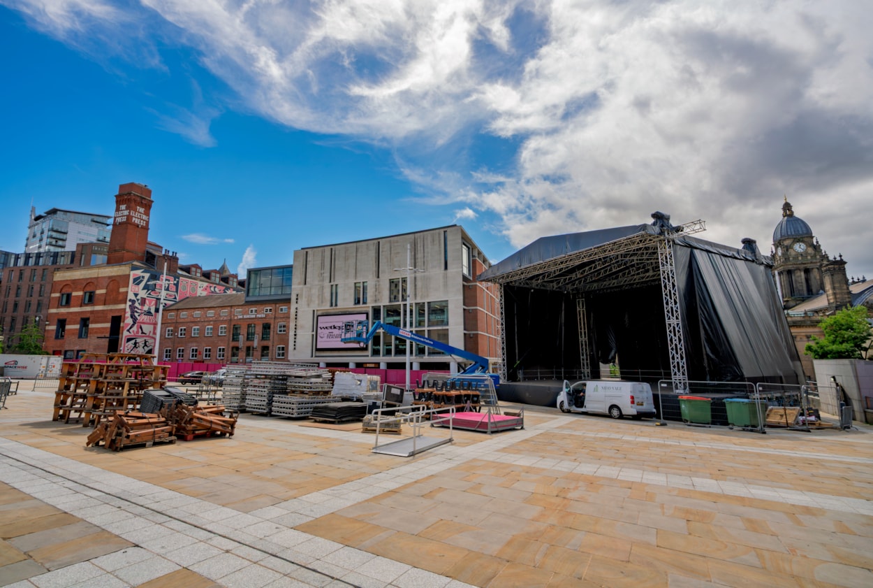 Summer Series stage: A spectacular outdoor stage has appeared on Millennium Square as the city prepares for the showstopping Summer Series to return this week.

The square is once again preparing to host a programme of standout live music concerts throughout the summer from June 26 until July 11 2026.