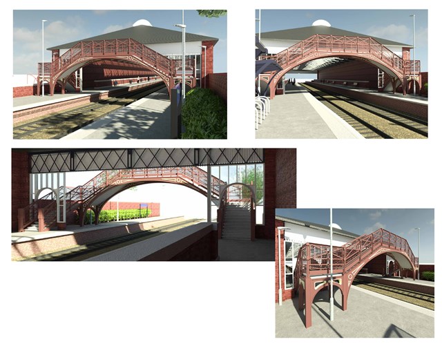 Beverley footbridge visualisations 2: Beverley footbridge visualisations 2