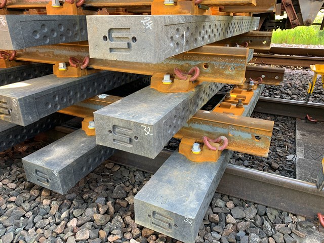 Composite Sleepers on Sherrington Viaduct, near Salisbury